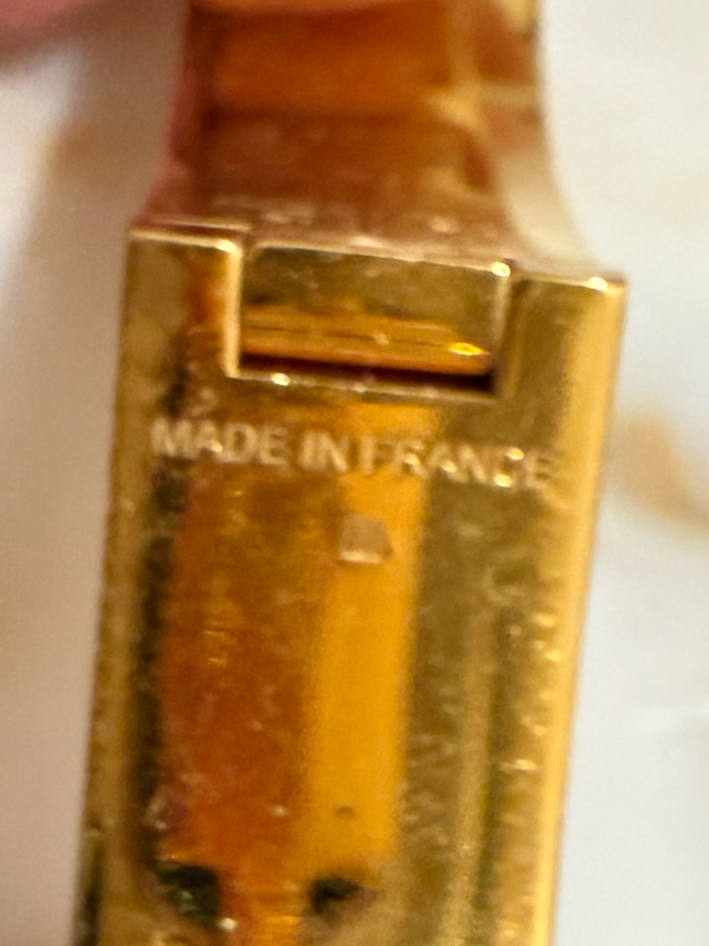 Hermès Gold and Mauve Enamel H Bracelet - Picture 3 of 3